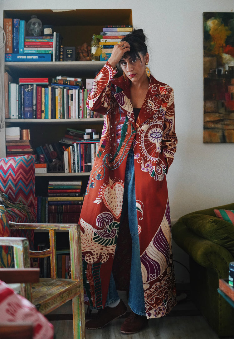 Brown Wonderland Trench Coat