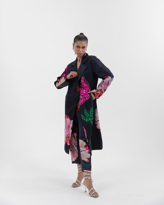 Charcoal Stem trenchcoat