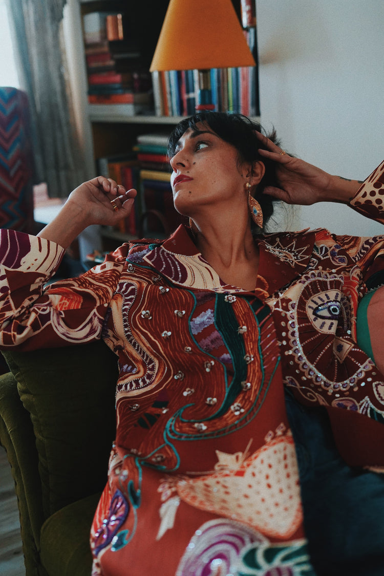 Brown Wonderland Trench Coat