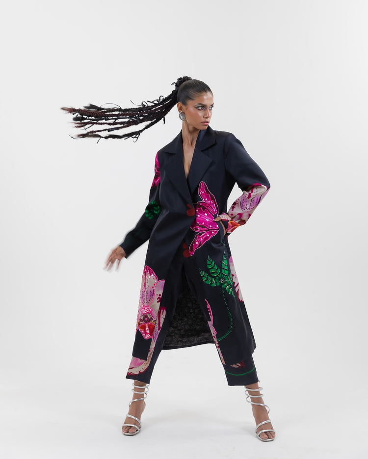 Charcoal Stem trenchcoat