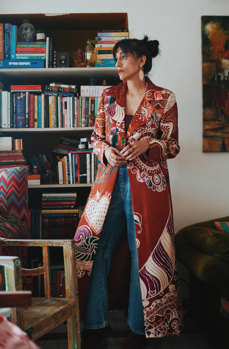 Brown Wonderland Trench Coat