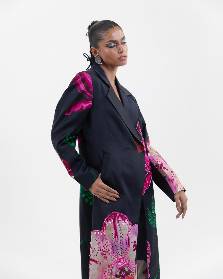 Charcoal Stem trenchcoat