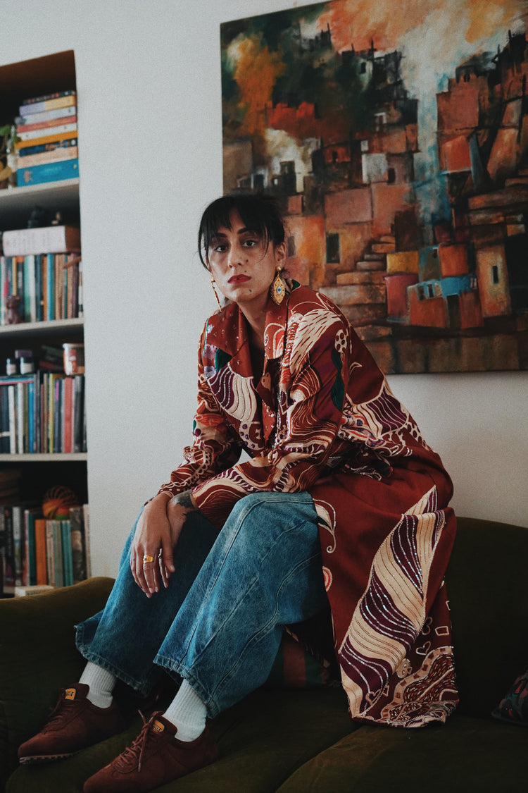 Brown Wonderland Trench Coat