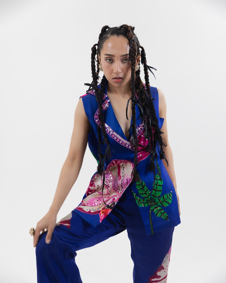 Indigo Flare Coord Set