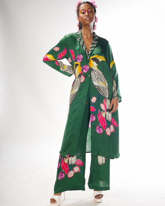 Olive hornbill coord set