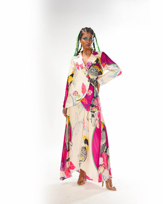 Pink abstract jacket