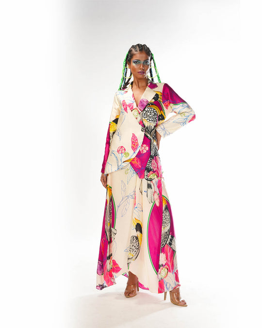 Pink abstract jacket