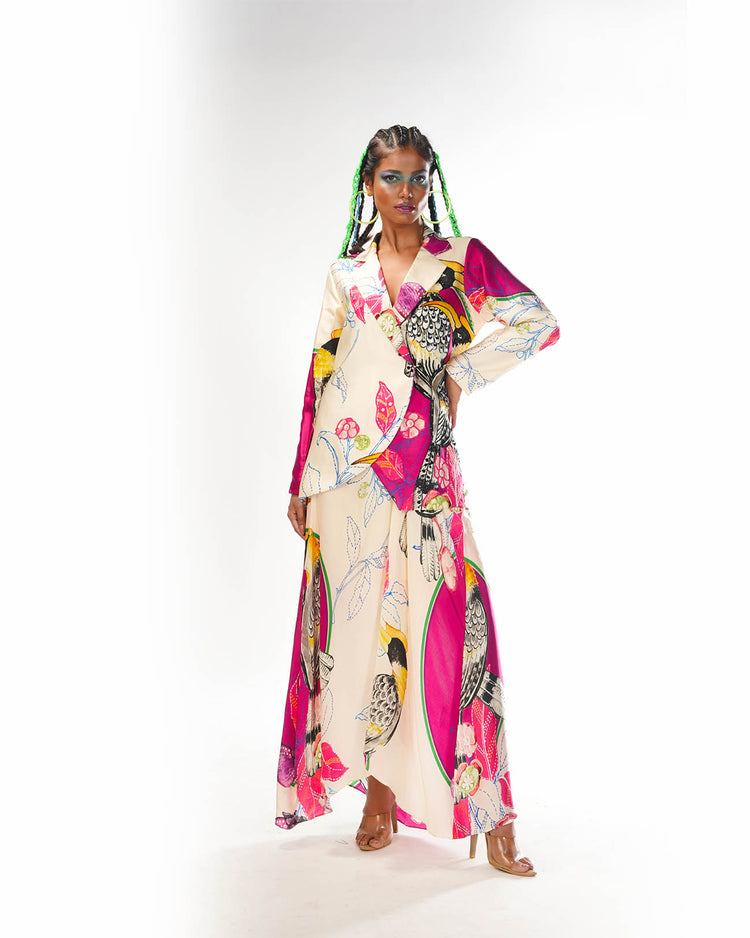 Pink abstract jacket