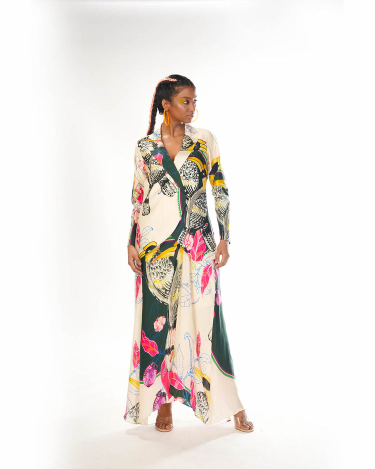 Green abstract jacket