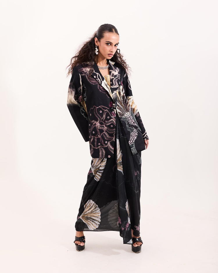 Black marine mesh skirt