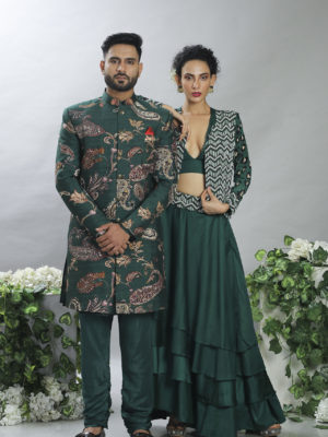 Floral Sherwani